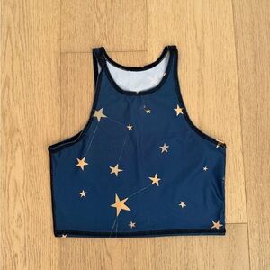 Teeki Navy Blue Crop Top